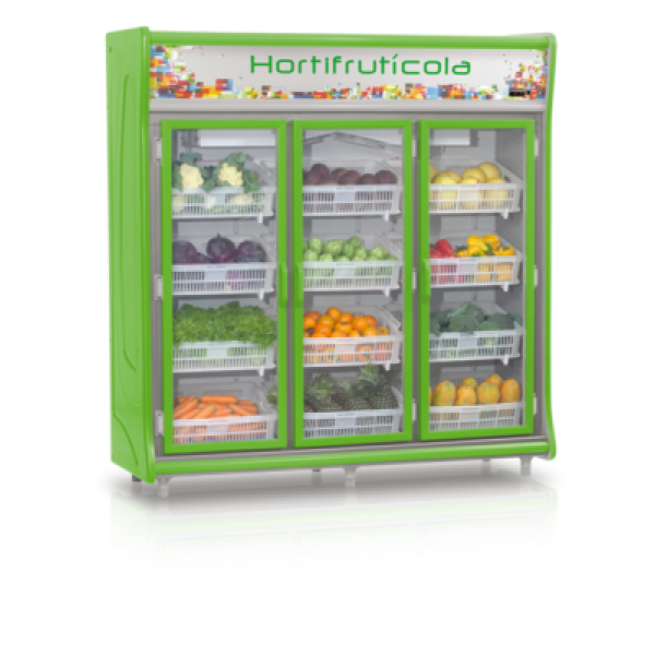 Expositor Vertical Refrigerado Hortifrutícola 3 P...