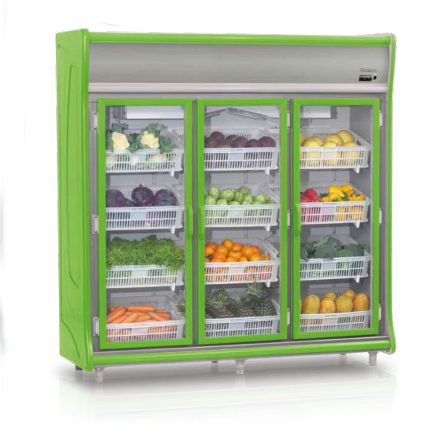 Expositor Vertical Refrigerado Hortifrutícola 4 N...